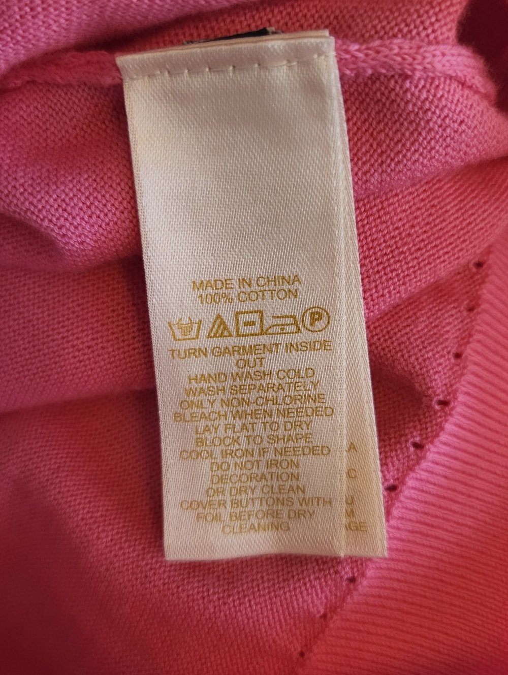 Kate Spade Tula Pink Faux Pearls & Diamonds Feminine Button Up Cardigan Size S - Picture 7 of 8